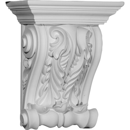 Ekena Millwork 11 3/4"W x 5 7/8"D x 14 1/8"H Lyon Twin Leaf Corbel COR11X05X14LY